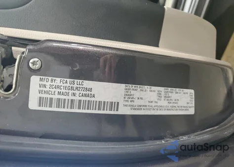 2020 Chrysler Pacifica Touring L Plus from USA, damaged, VIN 2C4RC1EG8LR272848